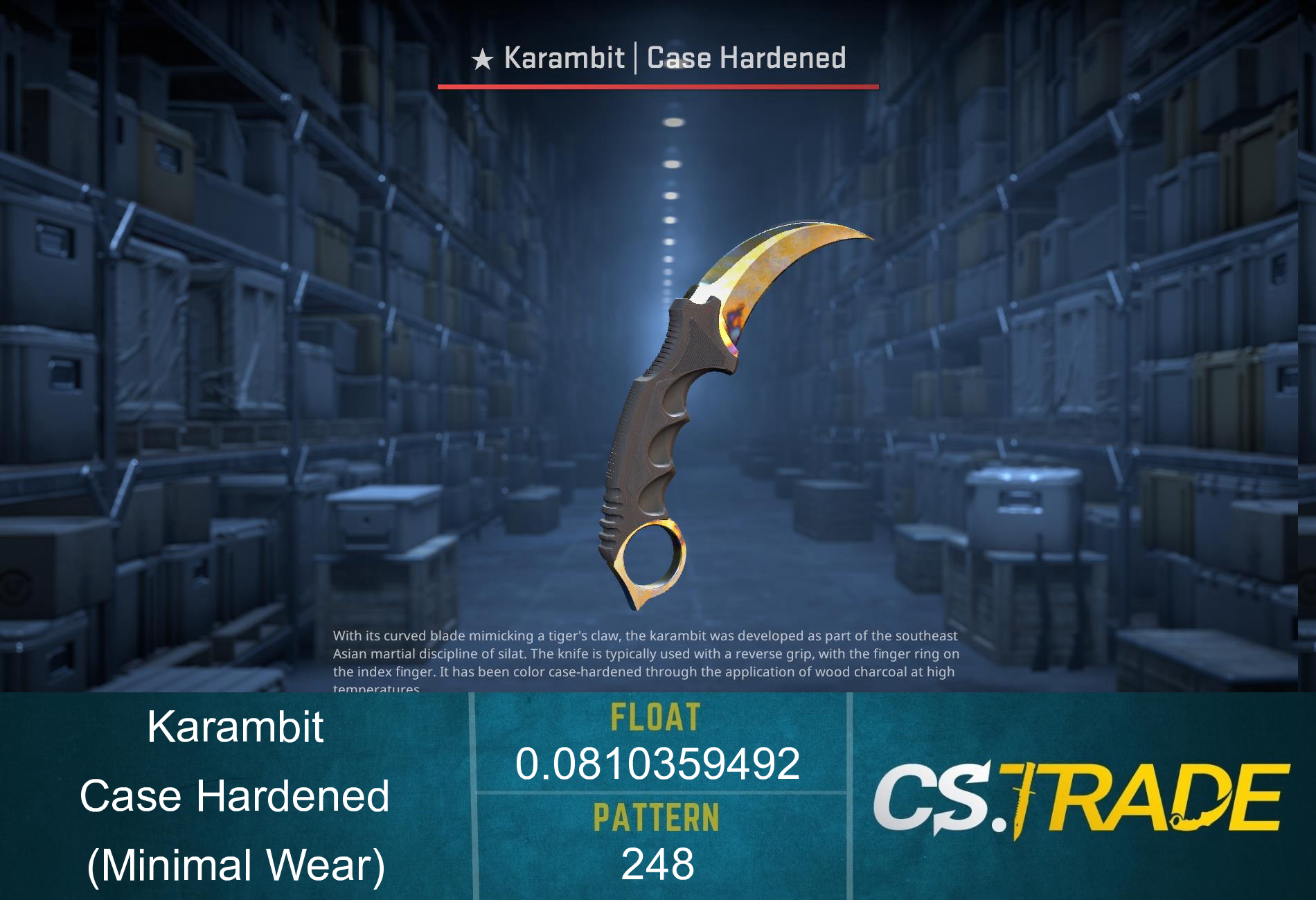 ★ Karambit | Case Hardened (Minimal Wear) Screenshot