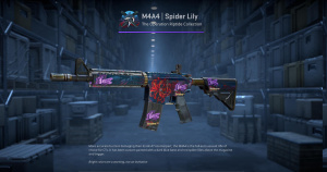 M4A4 | Spider Lily (Battle-Scarred) Screenshot