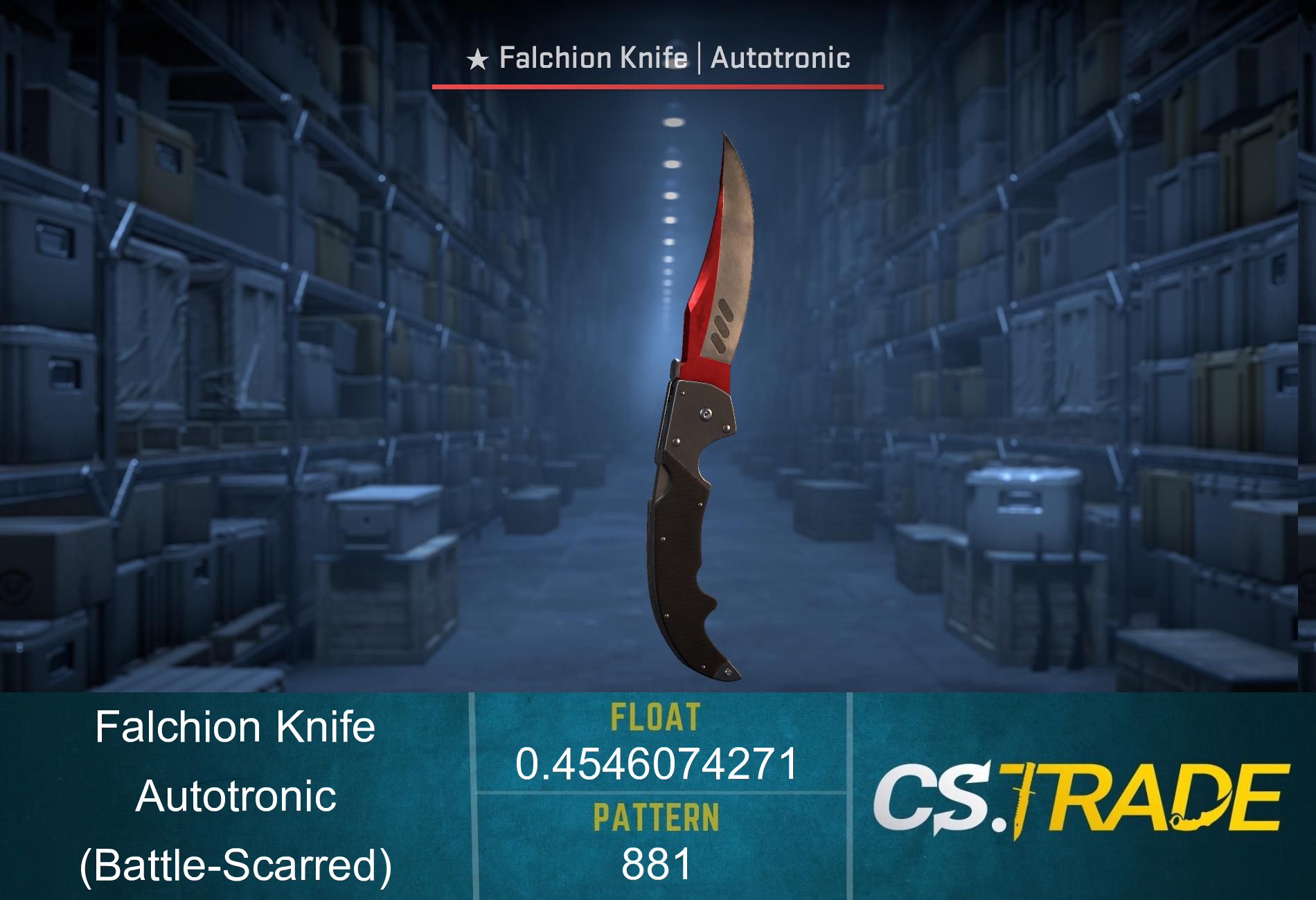 ★ Falchion Knife | Autotronic (Battle-Scarred) Screenshot