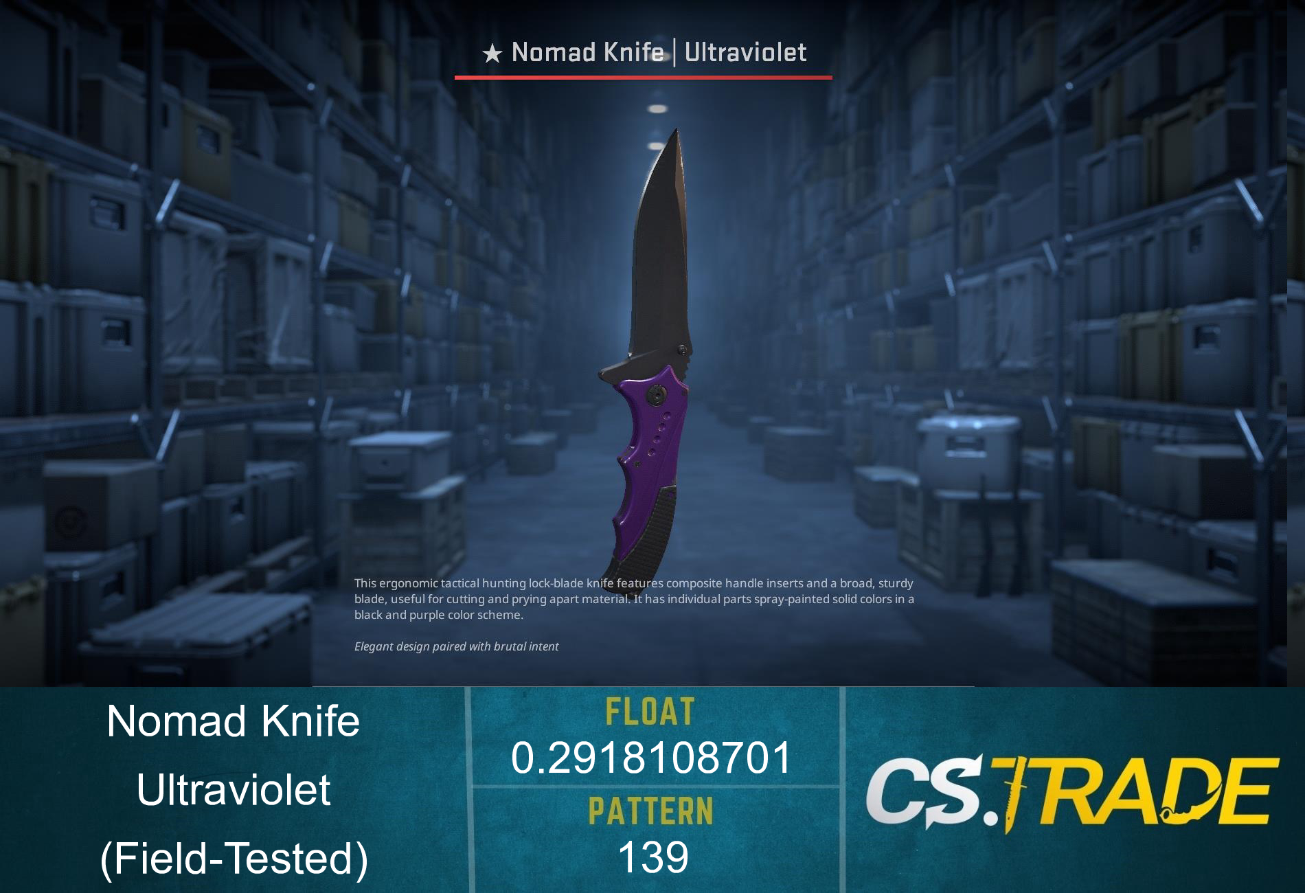 ★ Nomad Knife | Ultraviolet (Factory New) Screenshot
