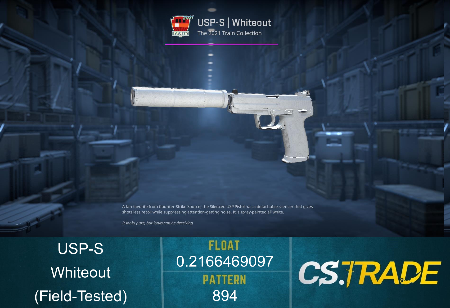 USP-S | Whiteout (Factory New) Screenshot
