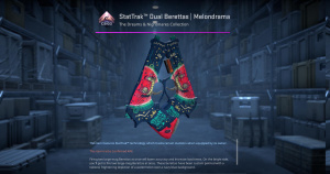 StatTrak™ Dual Berettas | Melondrama (Well-Worn) Screenshot