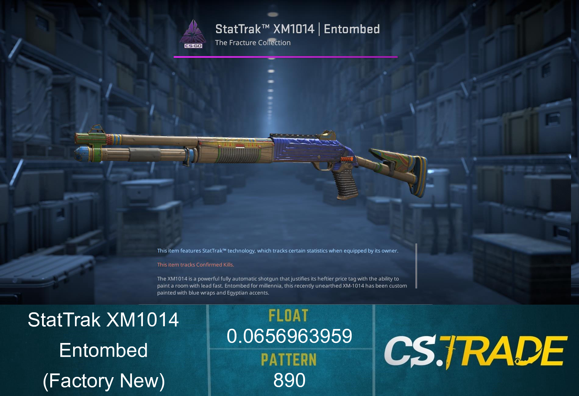 StatTrak™ XM1014 | Entombed (Factory New)