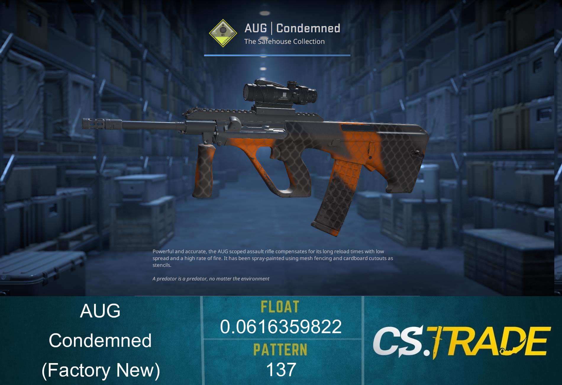 AUG | Condemned (Factory New) Screenshot