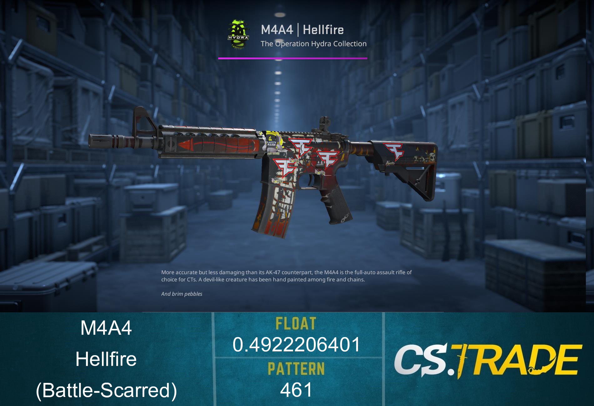 M4A4 | Hellfire (Battle-Scarred)