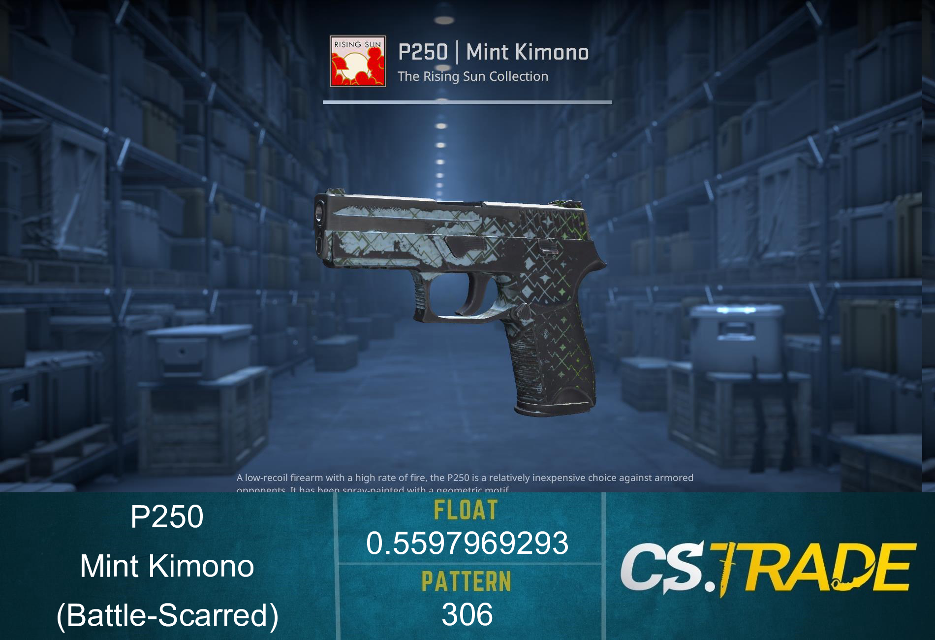 P250 | Mint Kimono (Battle-Scarred) Screenshot