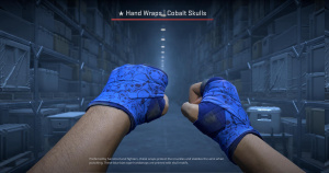 ★ Hand Wraps | Cobalt Skulls (Field-Tested) Screenshot