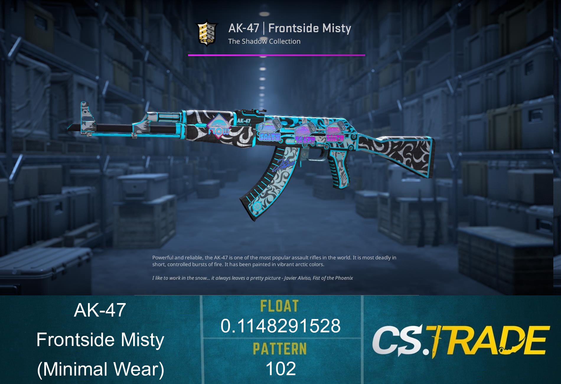 AK-47 | Frontside Misty (Minimal Wear) Screenshot