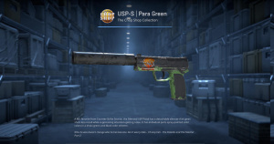 USP-S | Para Green (Well-Worn) Screenshot
