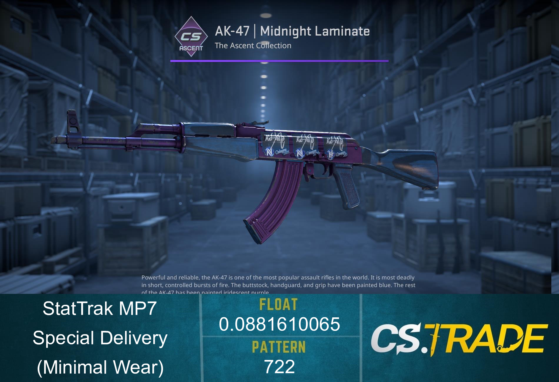 StatTrak™ MP7 | Special Delivery (Minimal Wear) Screenshot