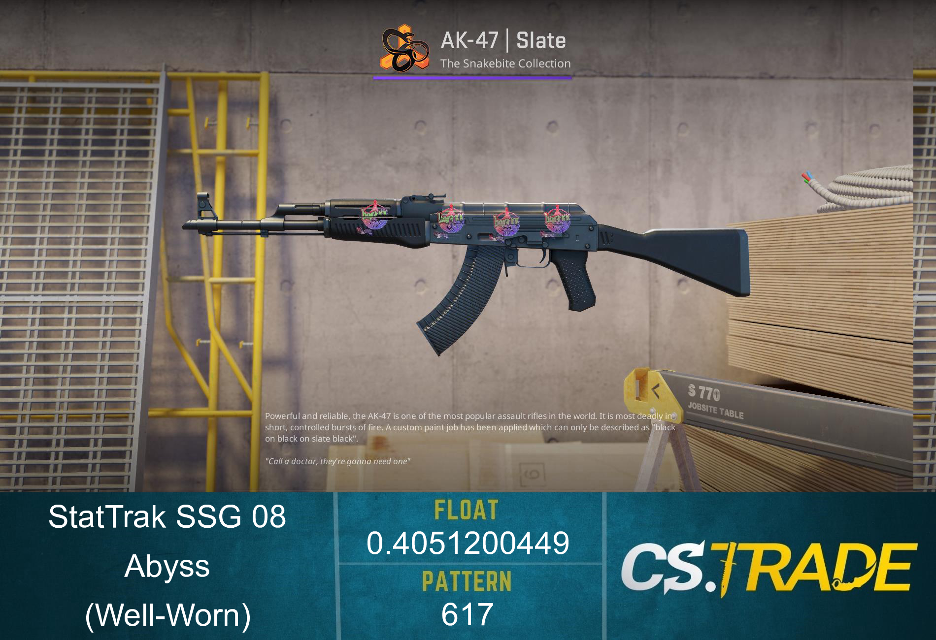 SSG 08 | Abyss (Well-Worn) Screenshot