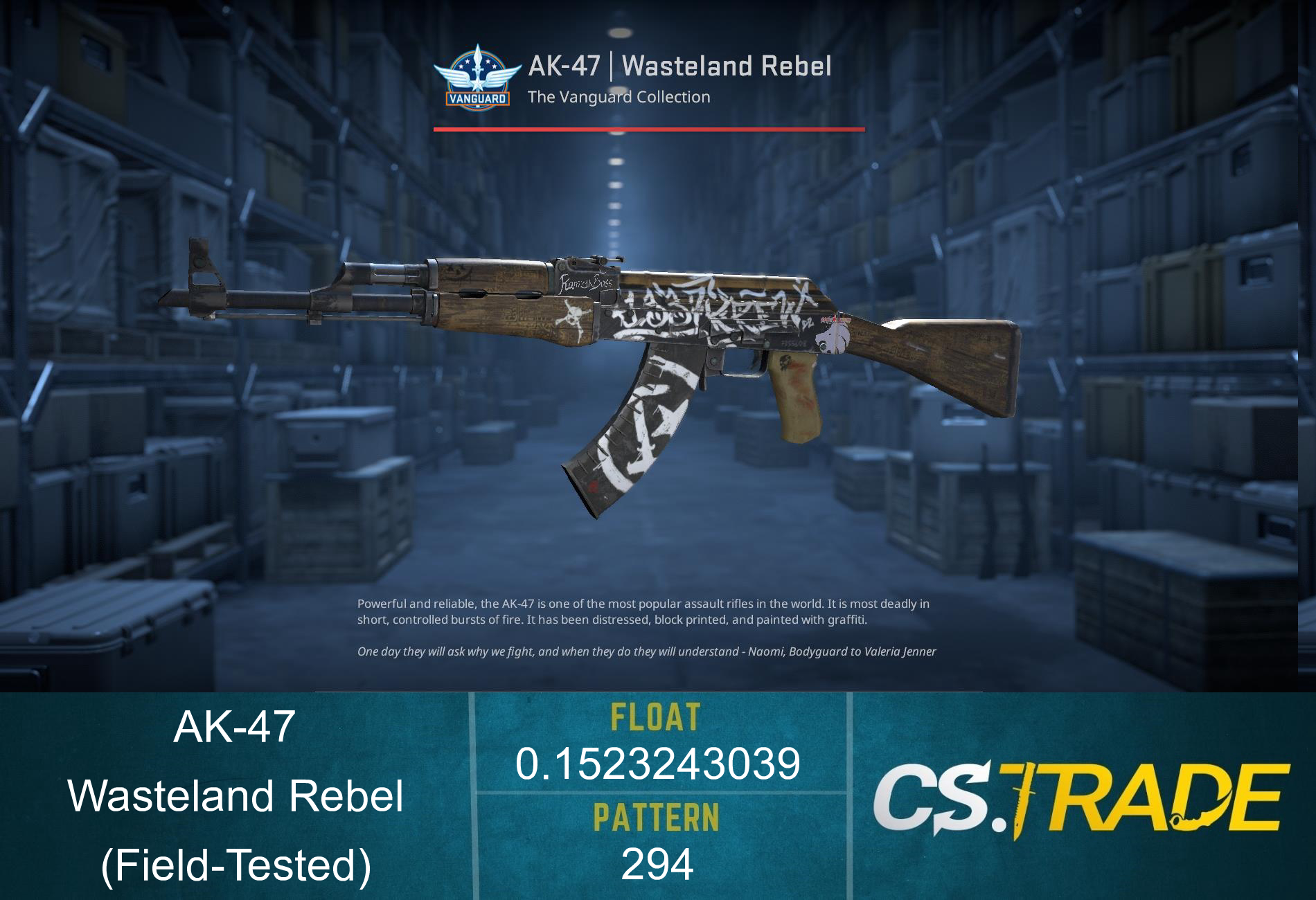 StatTrak™ AK-47 | Wasteland Rebel (Field-Tested) Screenshot