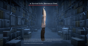 ★ Survival Knife | Damascus Steel (Minimal Wear) Screenshot