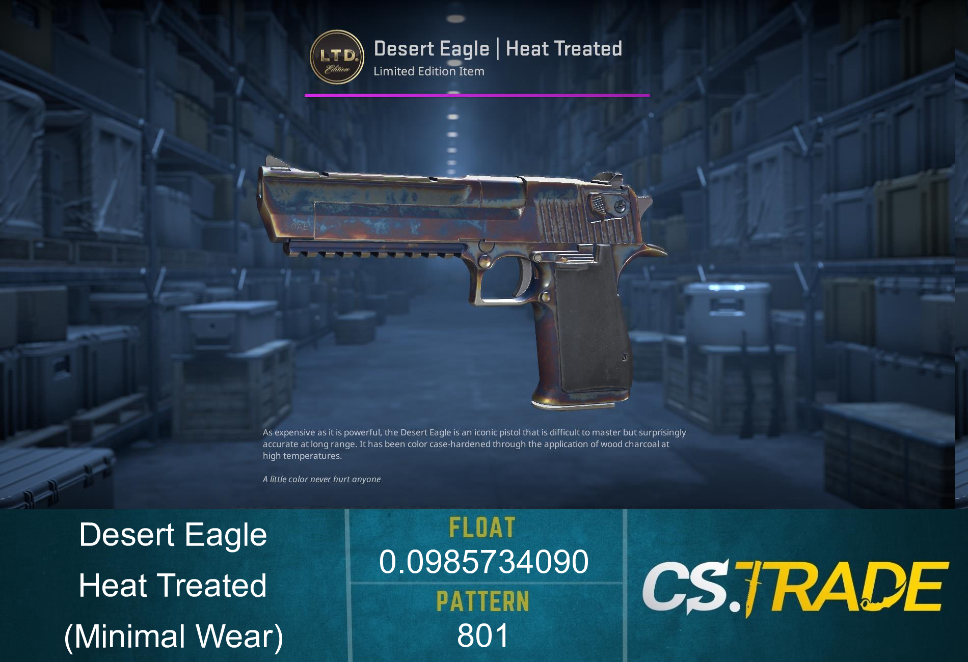 Desert Eagle | Heat Treated (Minimal Wear) Screenshot