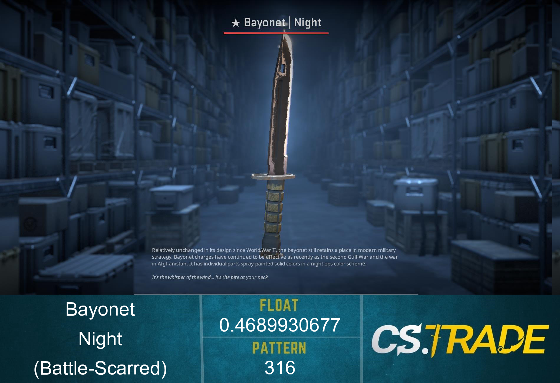 ★ Bayonet | Night (Factory New) Screenshot