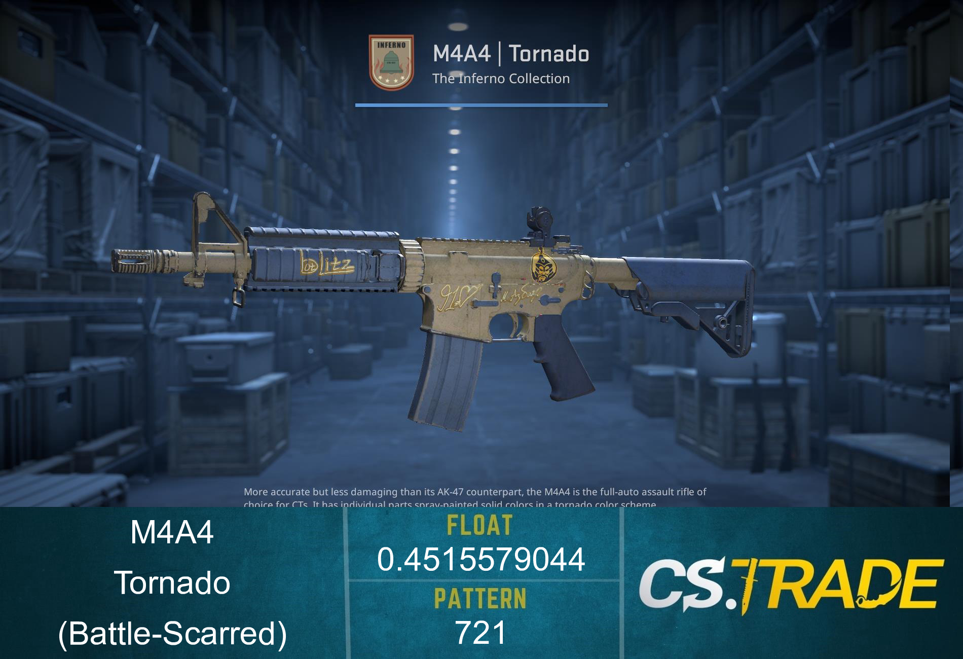 M4A4 | Tornado (Battle-Scarred) Screenshot