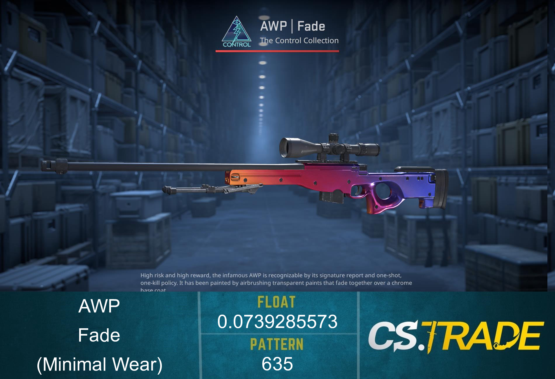 AWP | Fade (Minimal Wear) Screenshot