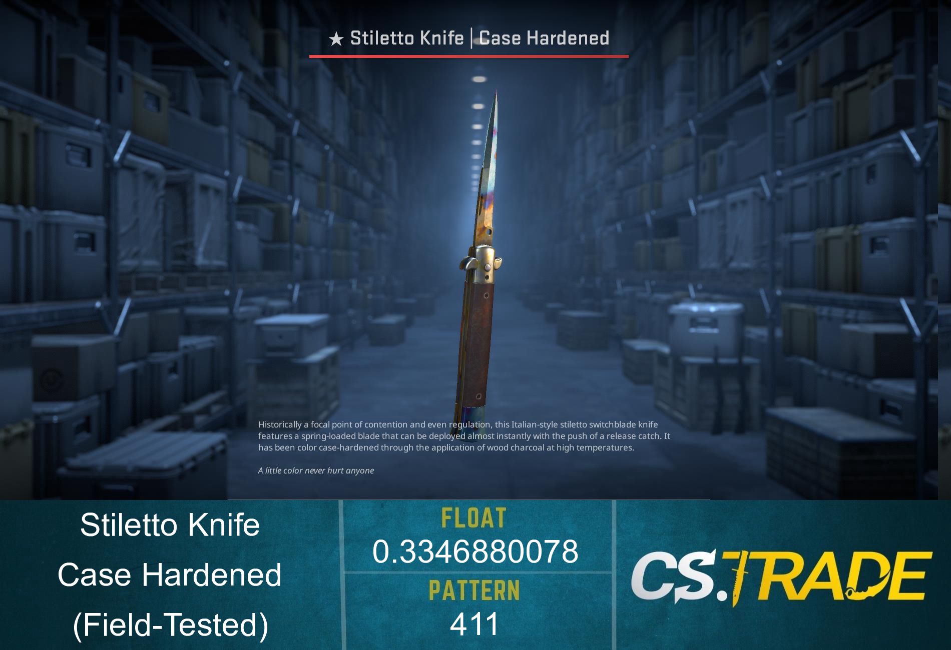 ★ Stiletto Knife | Case Hardened (Factory New) Screenshot