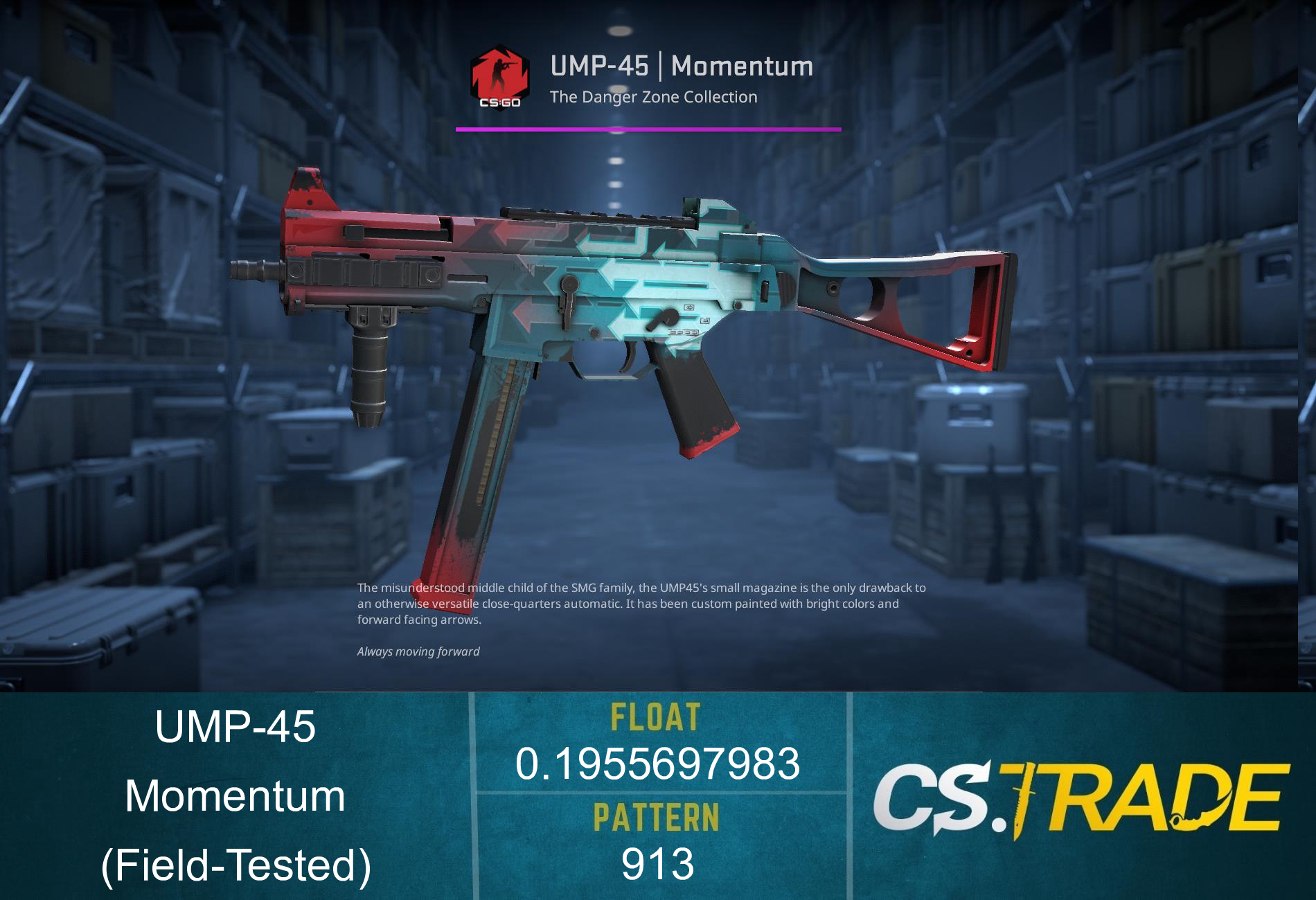 UMP-45 | Momentum (Field-Tested) Screenshot
