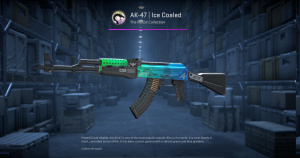 AK-47 | Ice Coaled (Minimal Wear) Screenshot