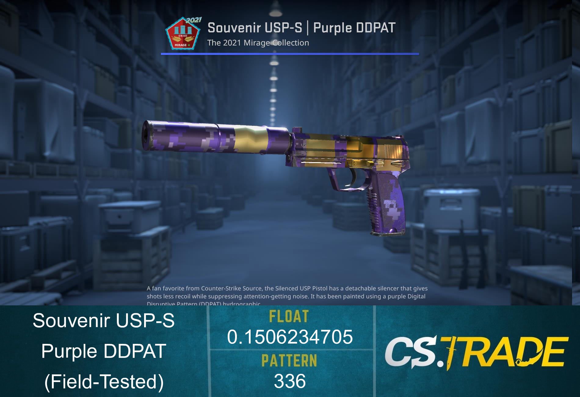 USP-S | Purple DDPAT (Field-Tested) Screenshot