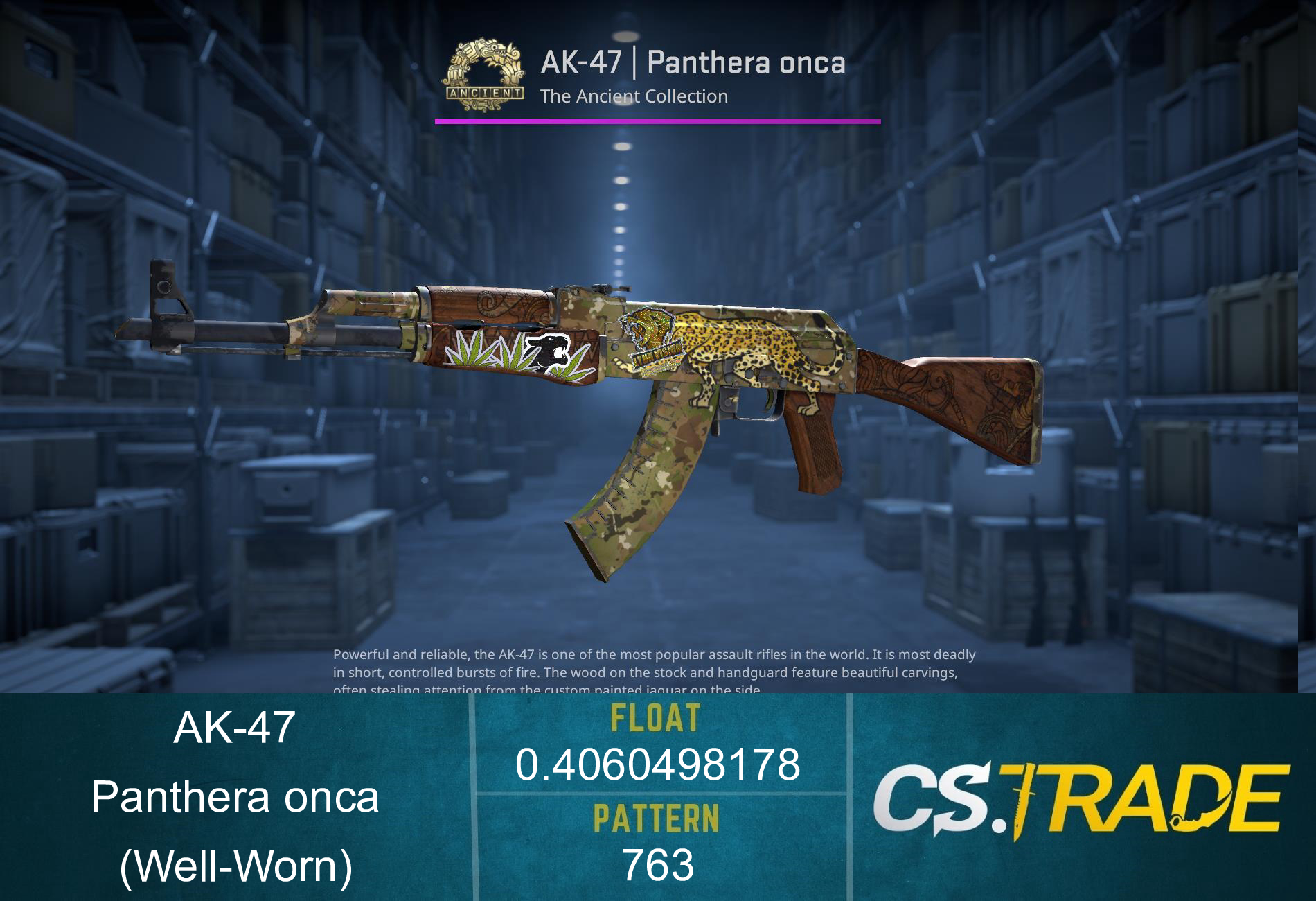 Souvenir AK-47 | Panthera onca (Well-Worn) Screenshot