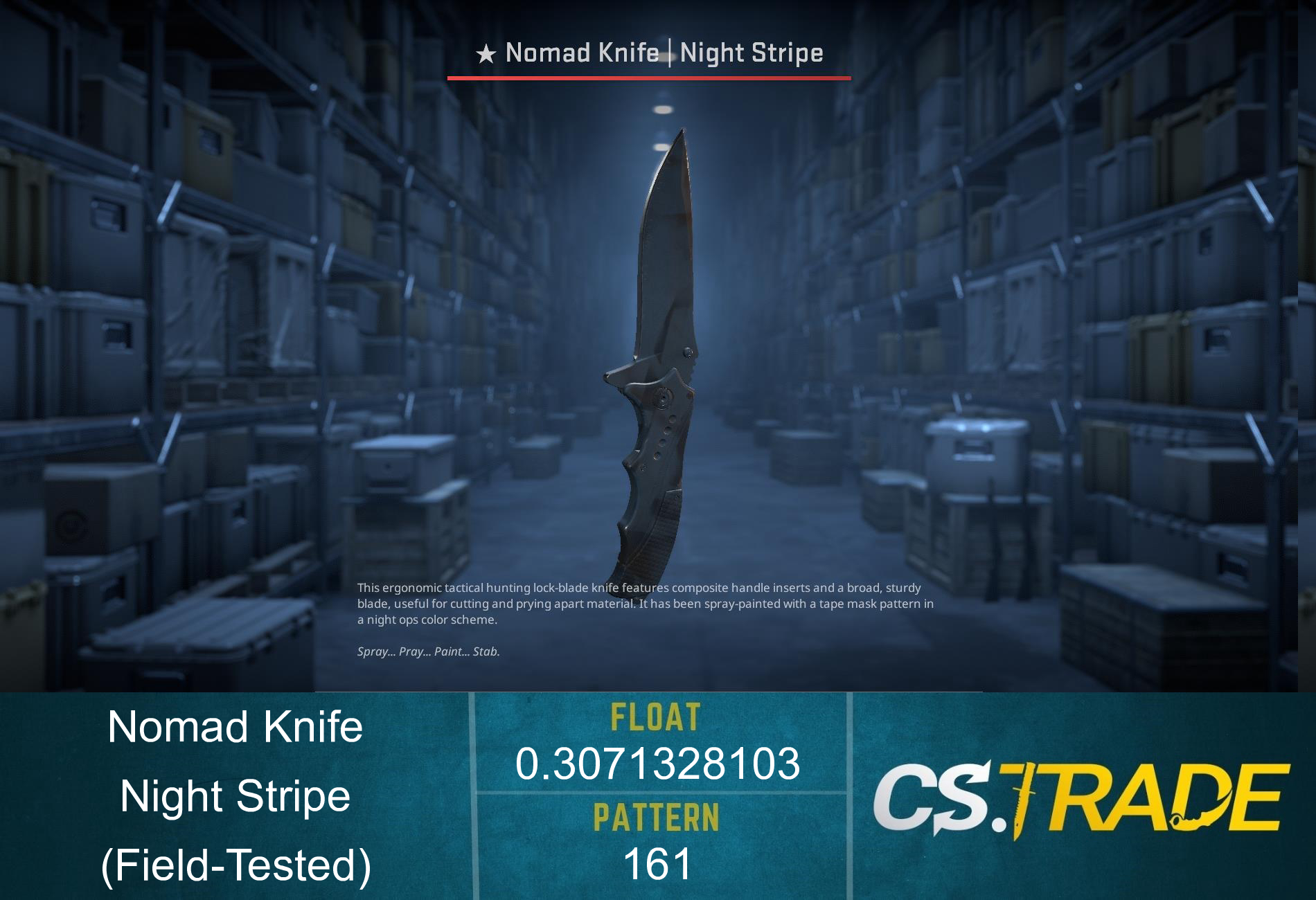 ★ Nomad Knife | Night Stripe (Factory New) Screenshot