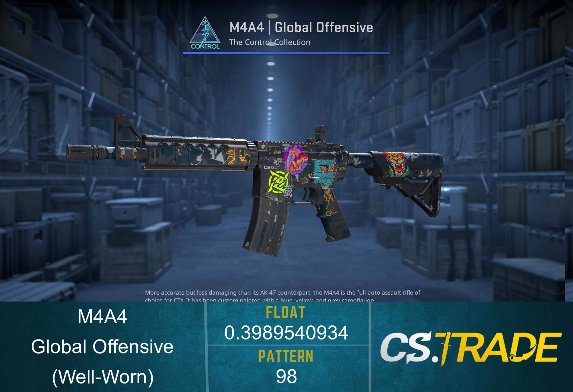 M4A4 | Global Offensive (Well-Worn) Screenshot