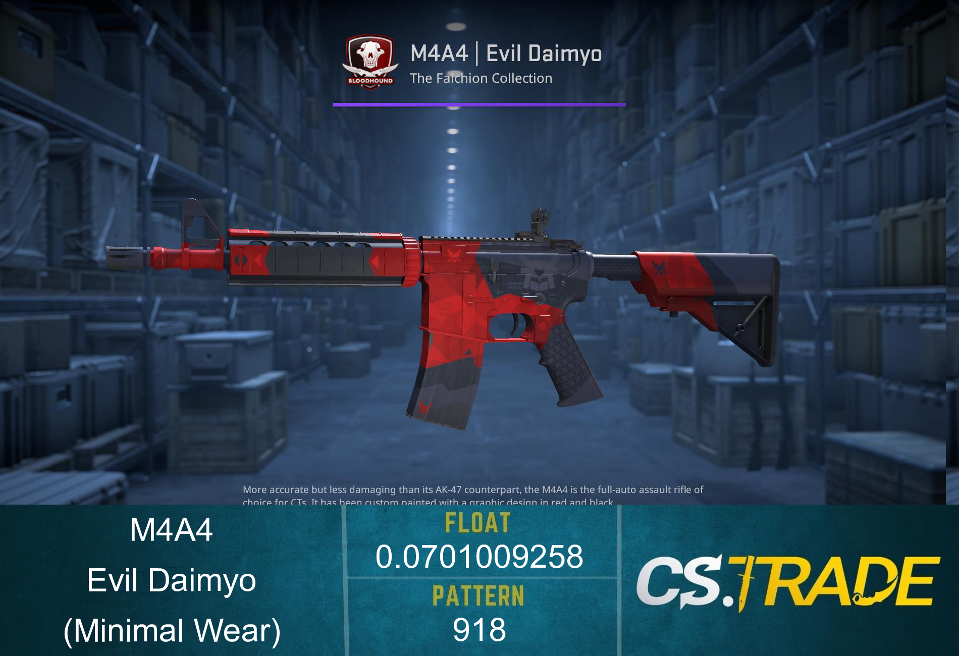 StatTrak™ M4A4 | Evil Daimyo (Minimal Wear) Screenshot