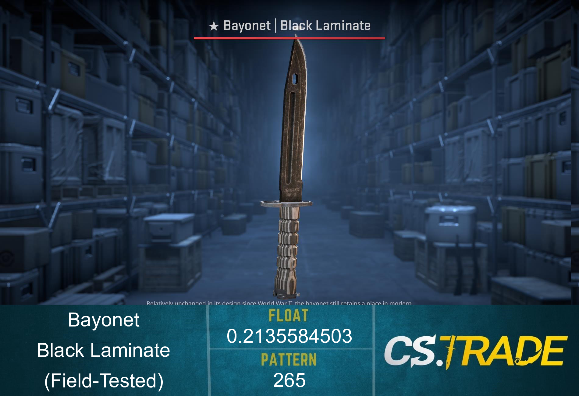 ★ Bayonet | Black Laminate (Field-Tested) Screenshot