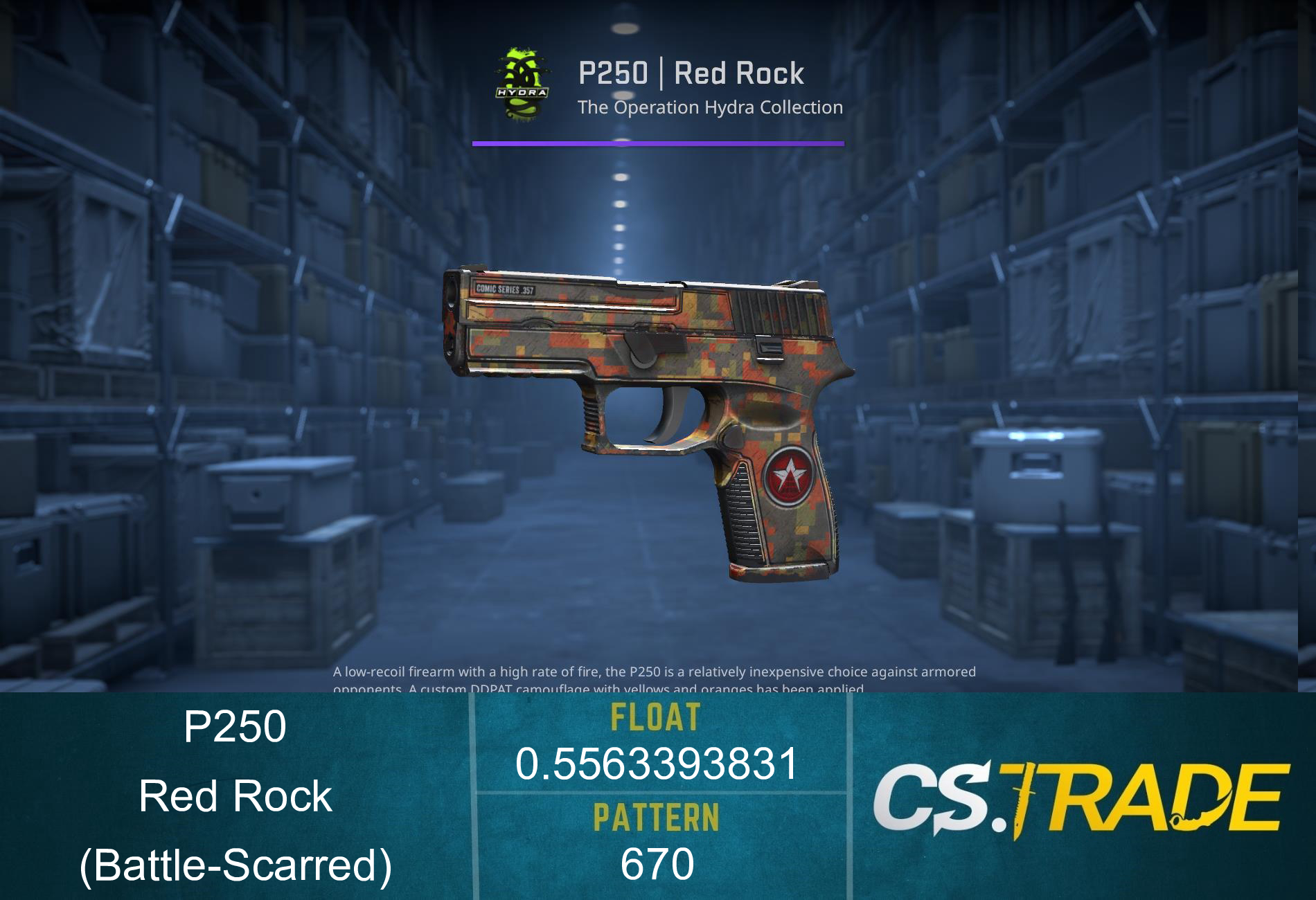P250 | Red Rock (Battle-Scarred) Screenshot