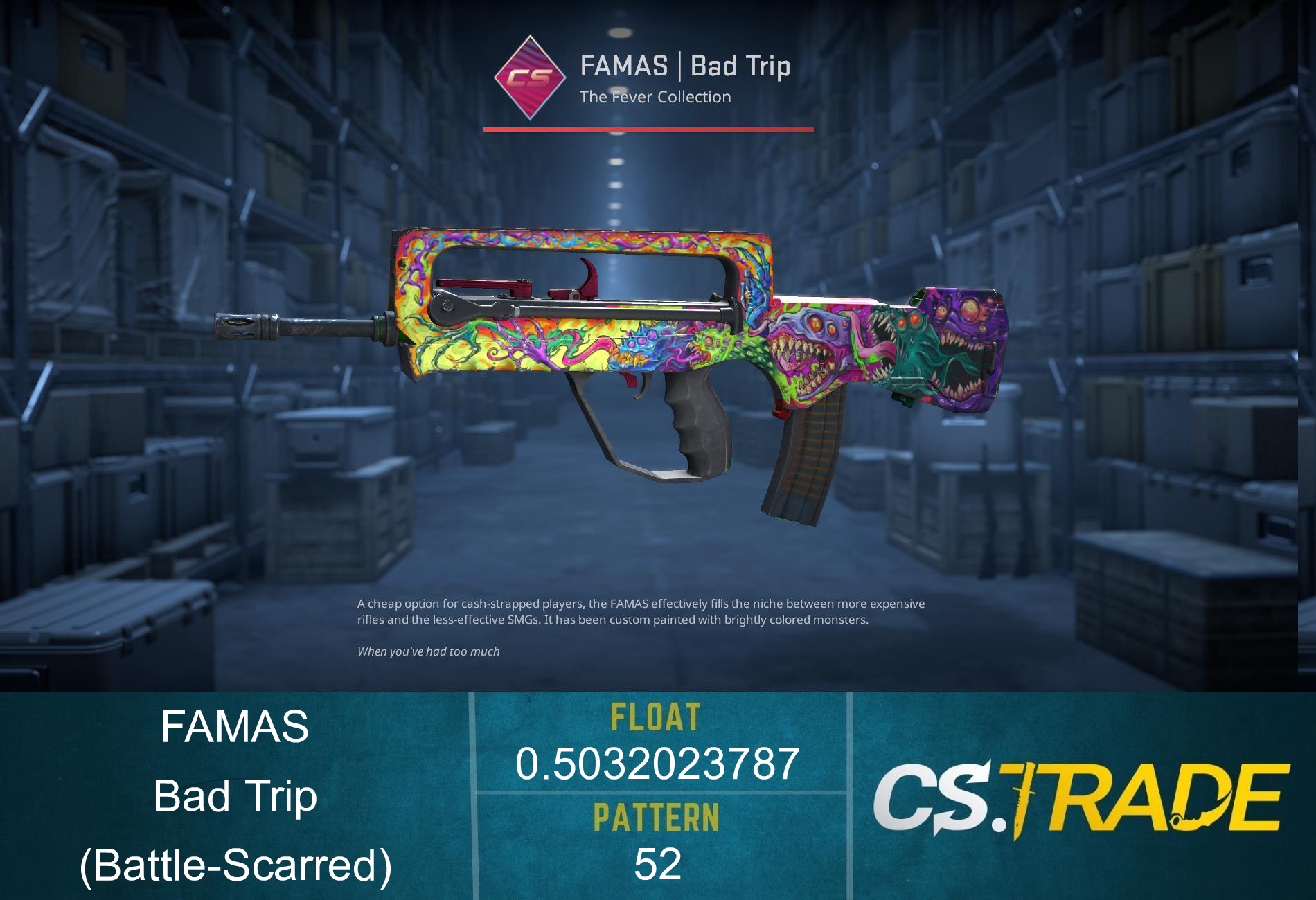 FAMAS | Bad Trip (Battle-Scarred) Screenshot