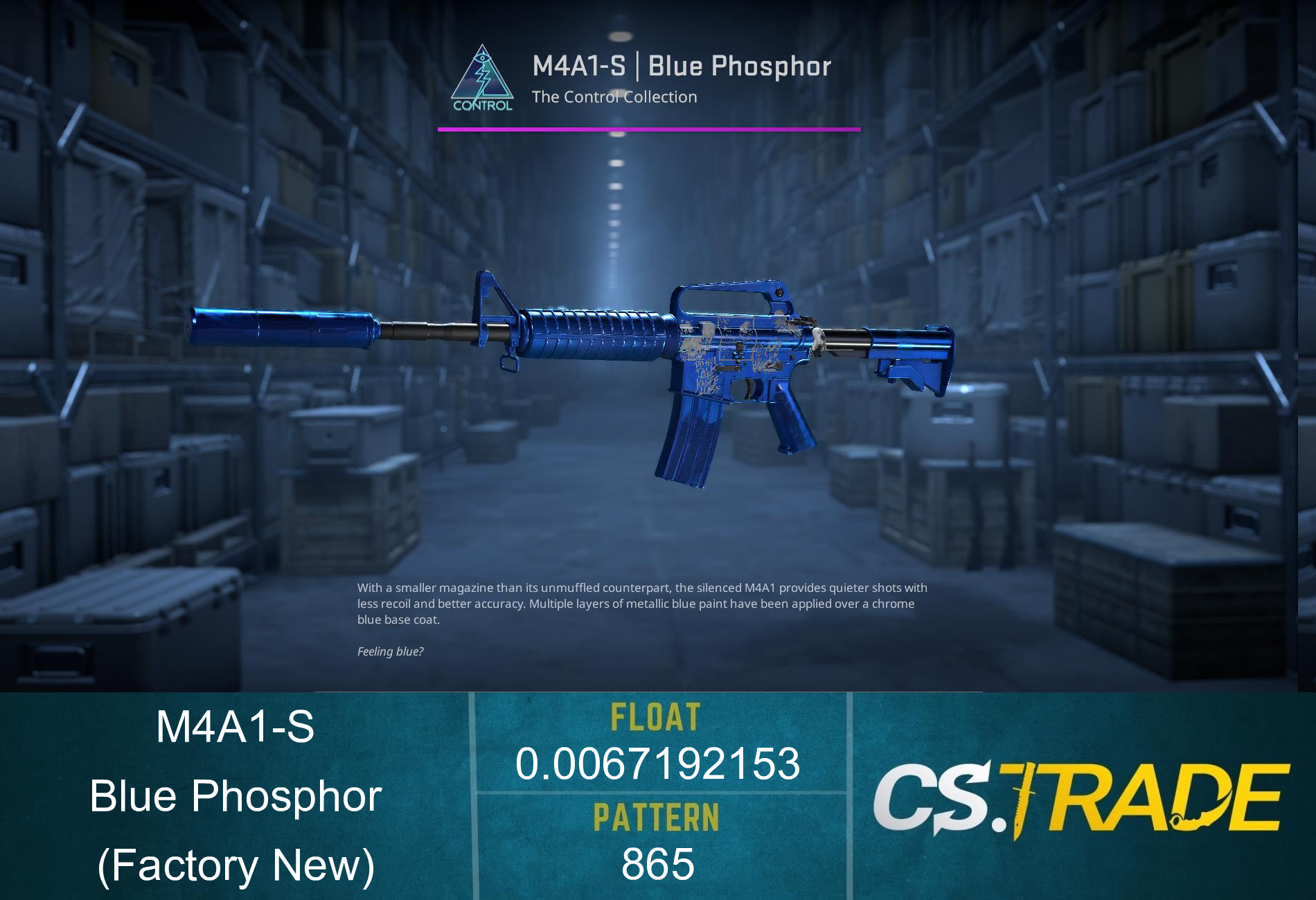 M4A1-S | Blue Phosphor (Factory New) Screenshot