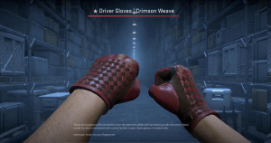 ★ Driver Gloves | Crimson Weave (Battle-Scarred) Screenshot