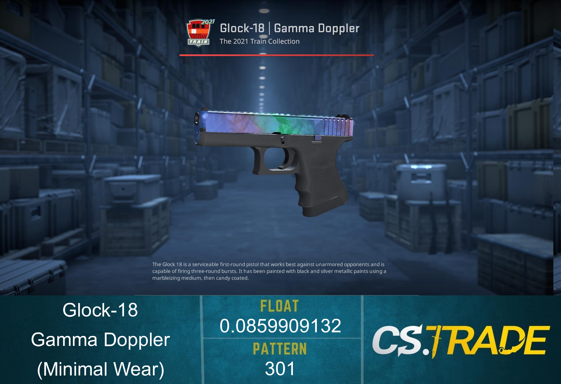 Glock-18 | Gamma Doppler Phase 1 (Factory New) Screenshot