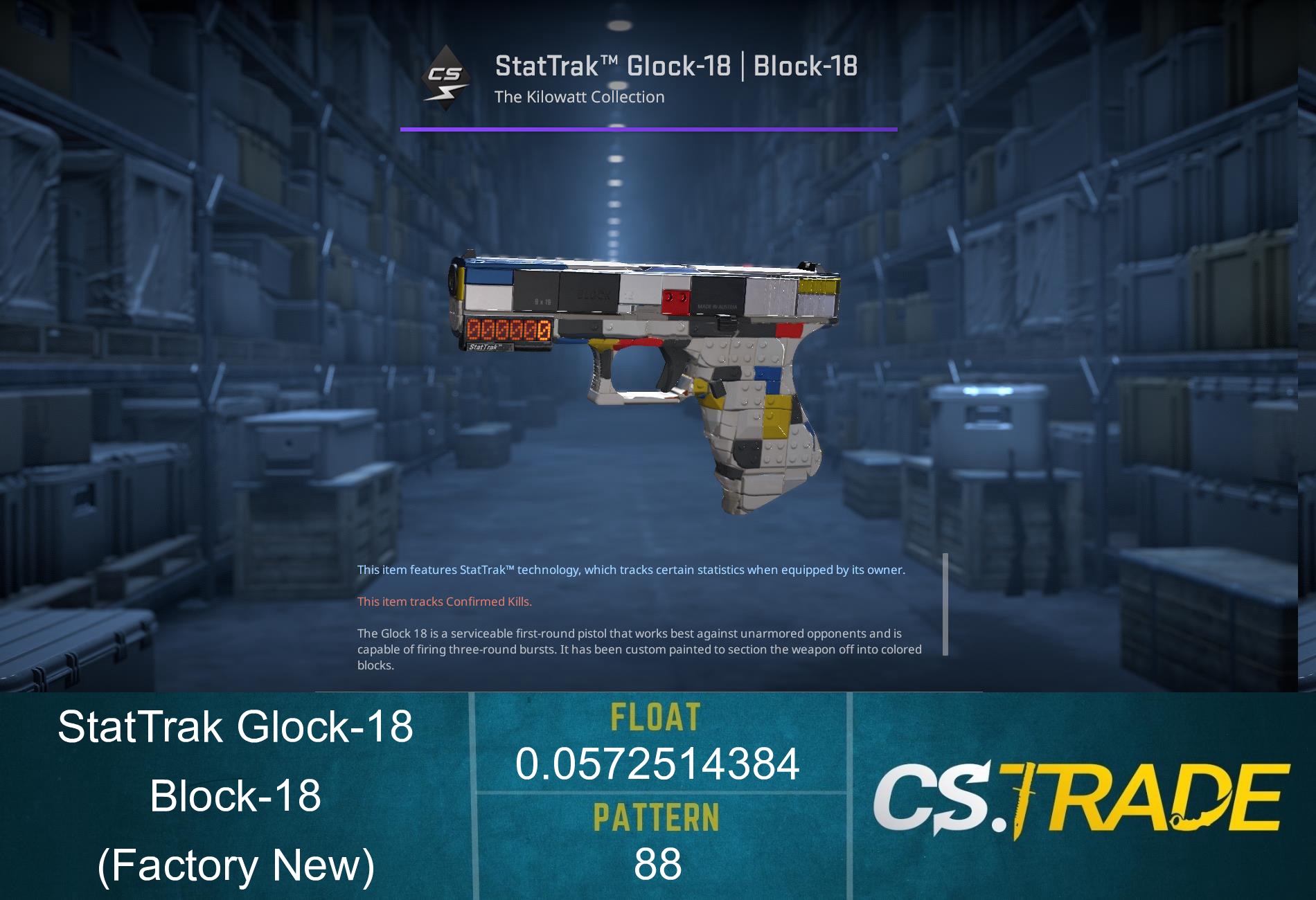Glock-18 | Block-18 (Factory New) Screenshot