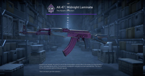 AK-47 | Midnight Laminate (Well-Worn) Screenshot