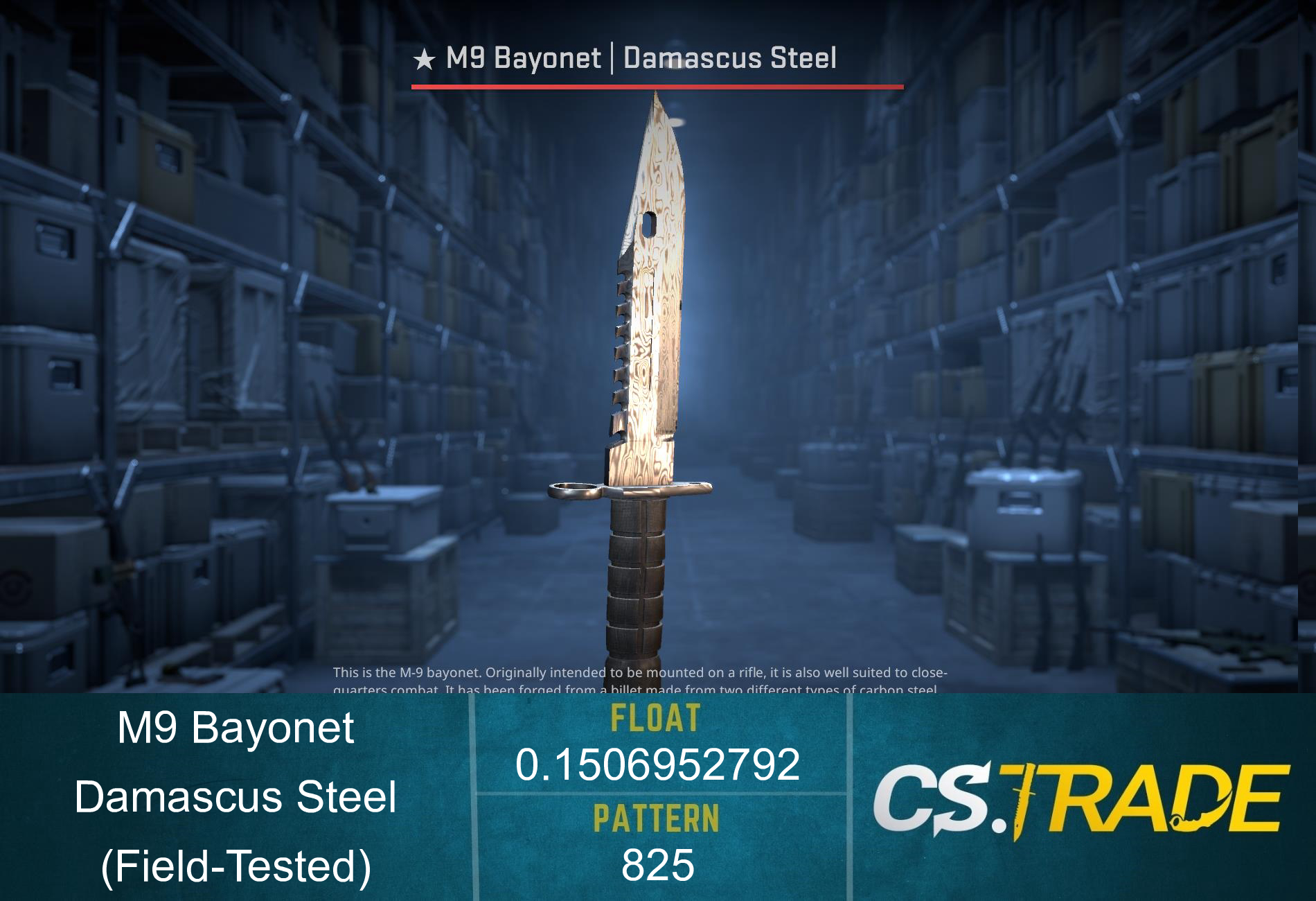 ★ M9 Bayonet | Damascus Steel (Field-Tested) Screenshot