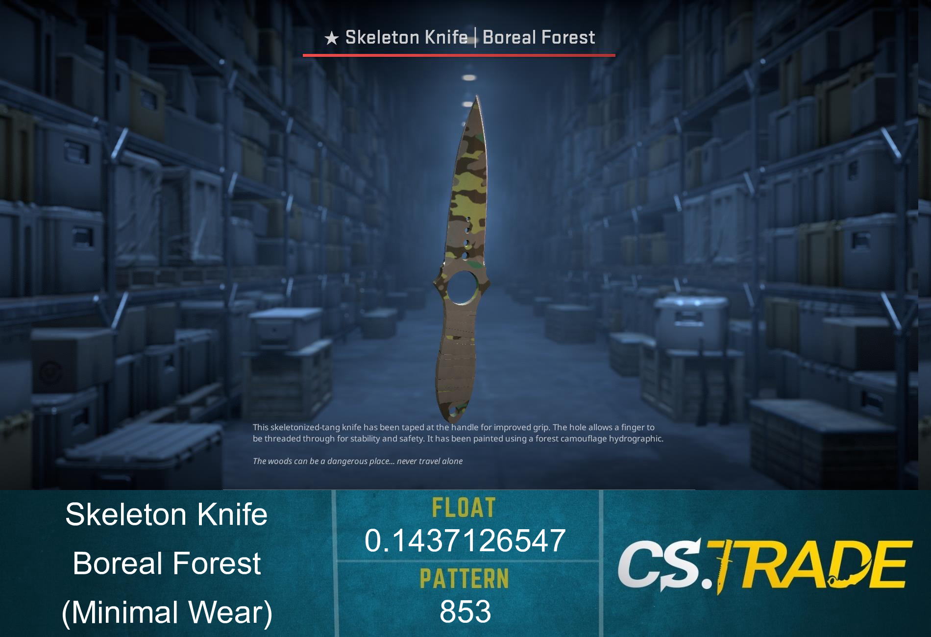 ★ Skeleton Knife | Boreal Forest (Factory New) Screenshot