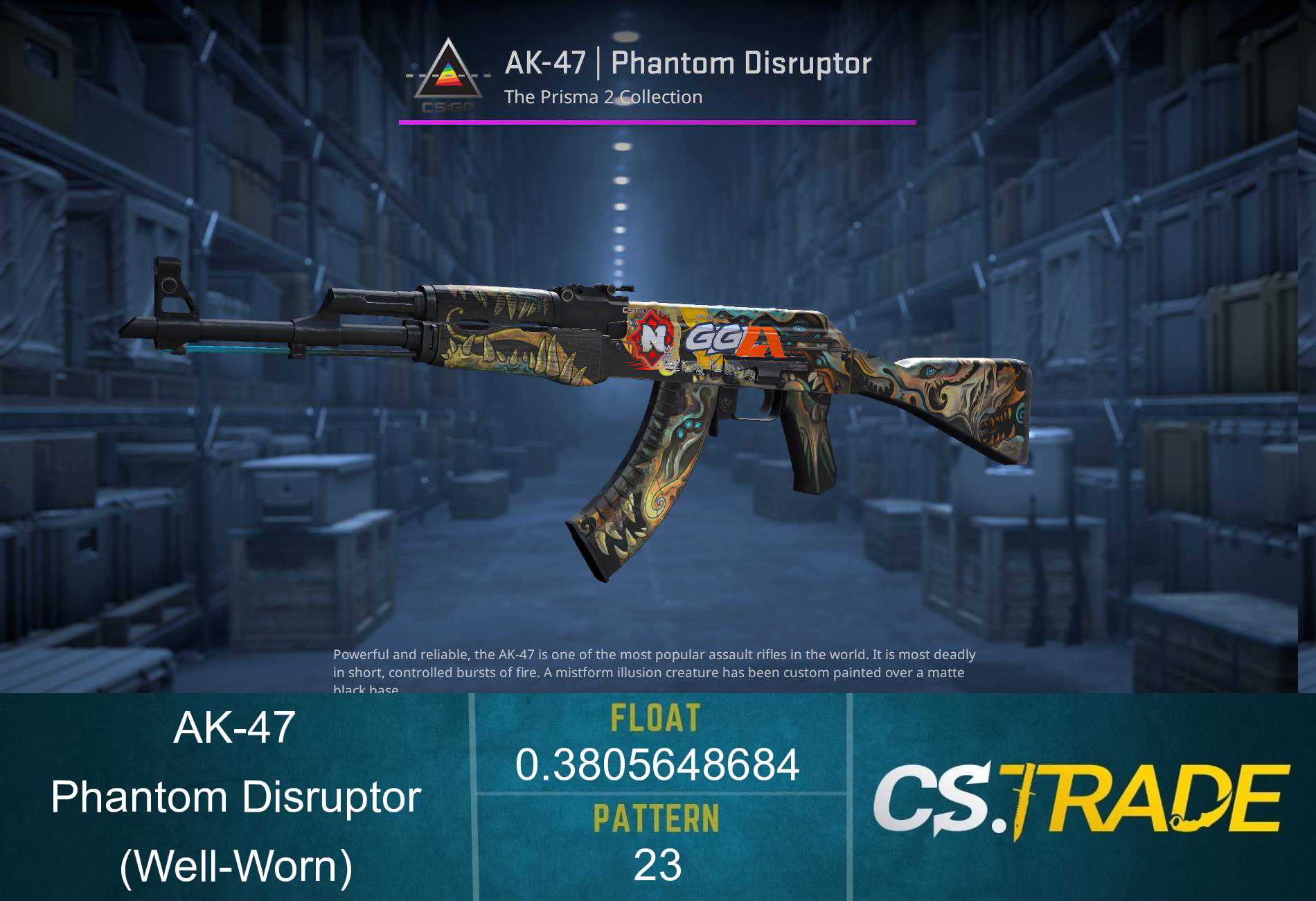 AK-47 | Phantom Disruptor (Well-Worn) Screenshot