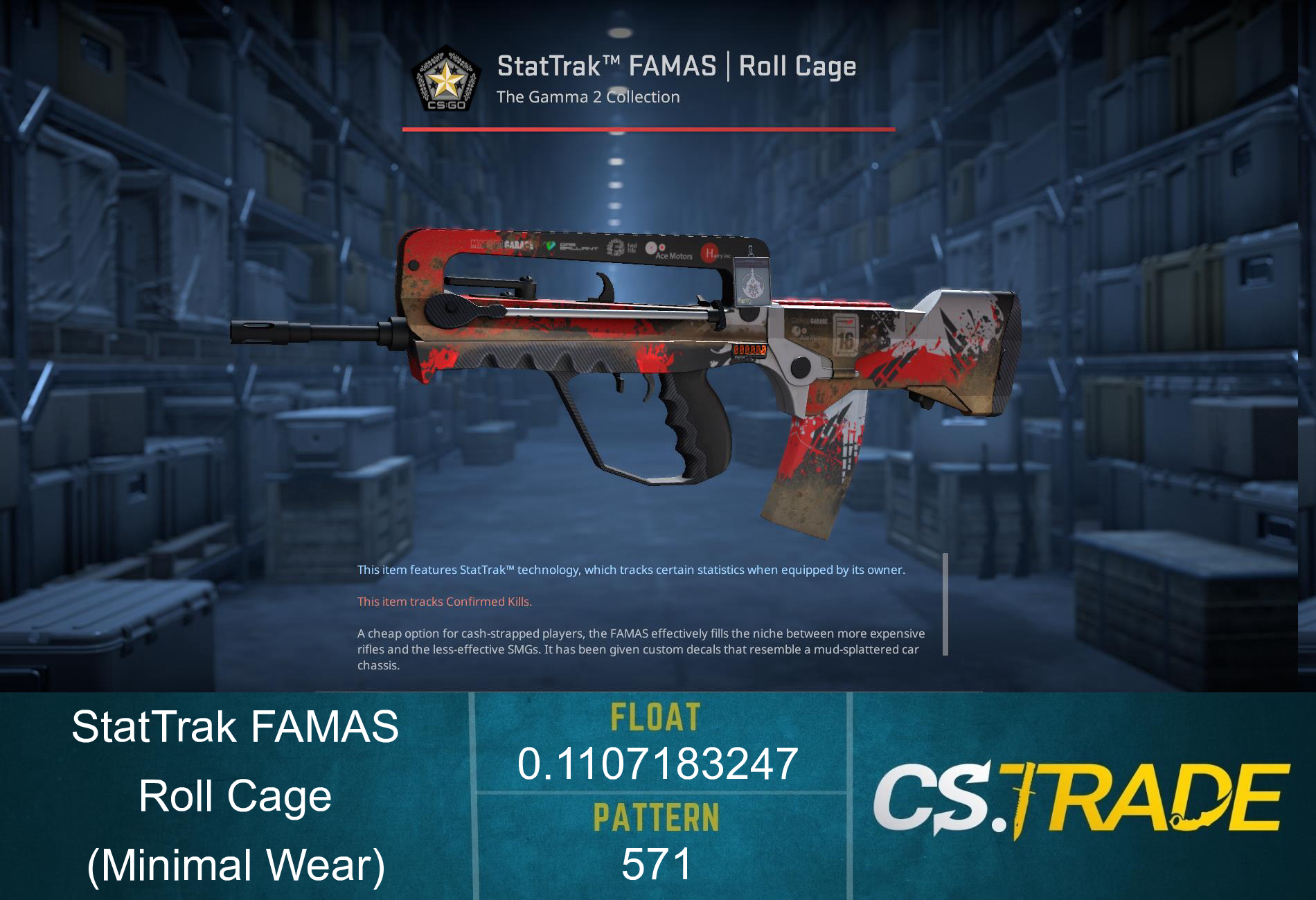 FAMAS | Roll Cage (Factory New) Screenshot