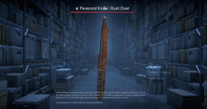 ★ Paracord Knife | Rust Coat (Battle-Scarred) Screenshot