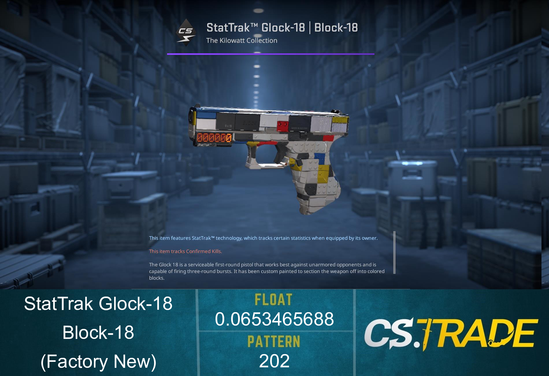 Glock-18 | Block-18 (Factory New) Screenshot