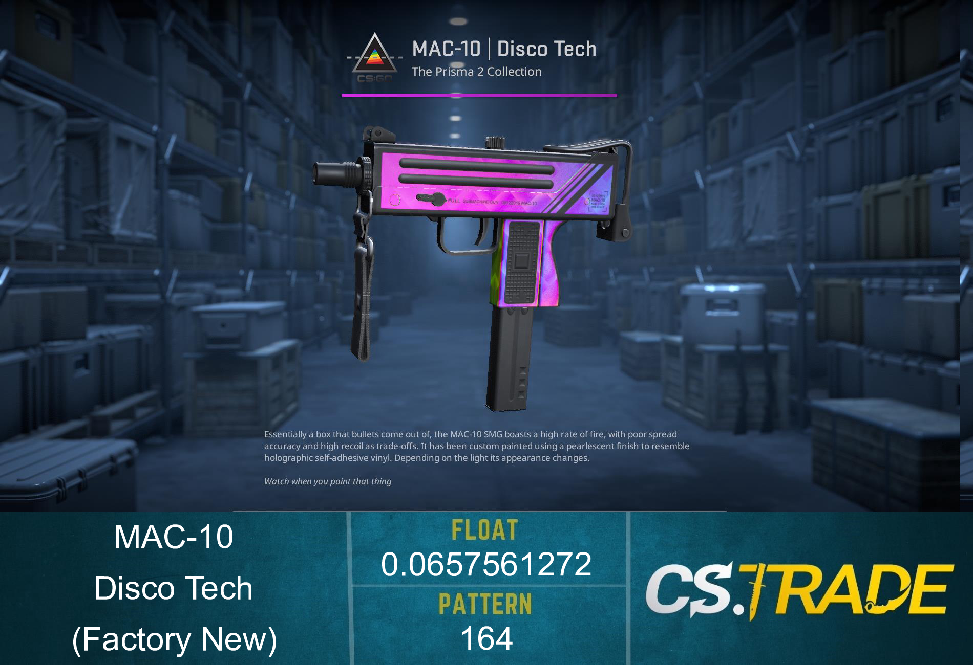 MAC-10 | Disco Tech (Factory New) Screenshot