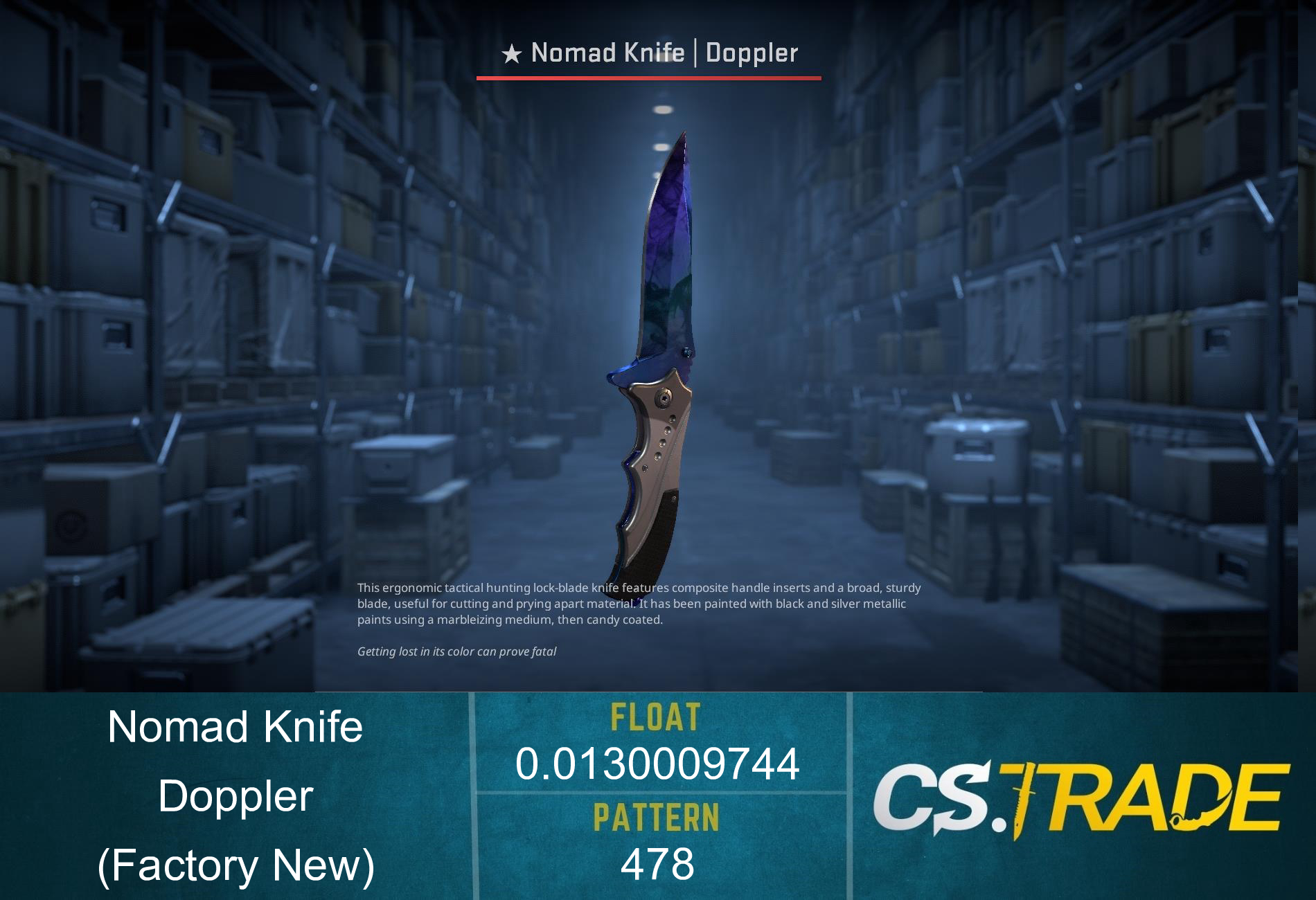 ★ Nomad Knife | Doppler Phase 3 (Factory New) Screenshot