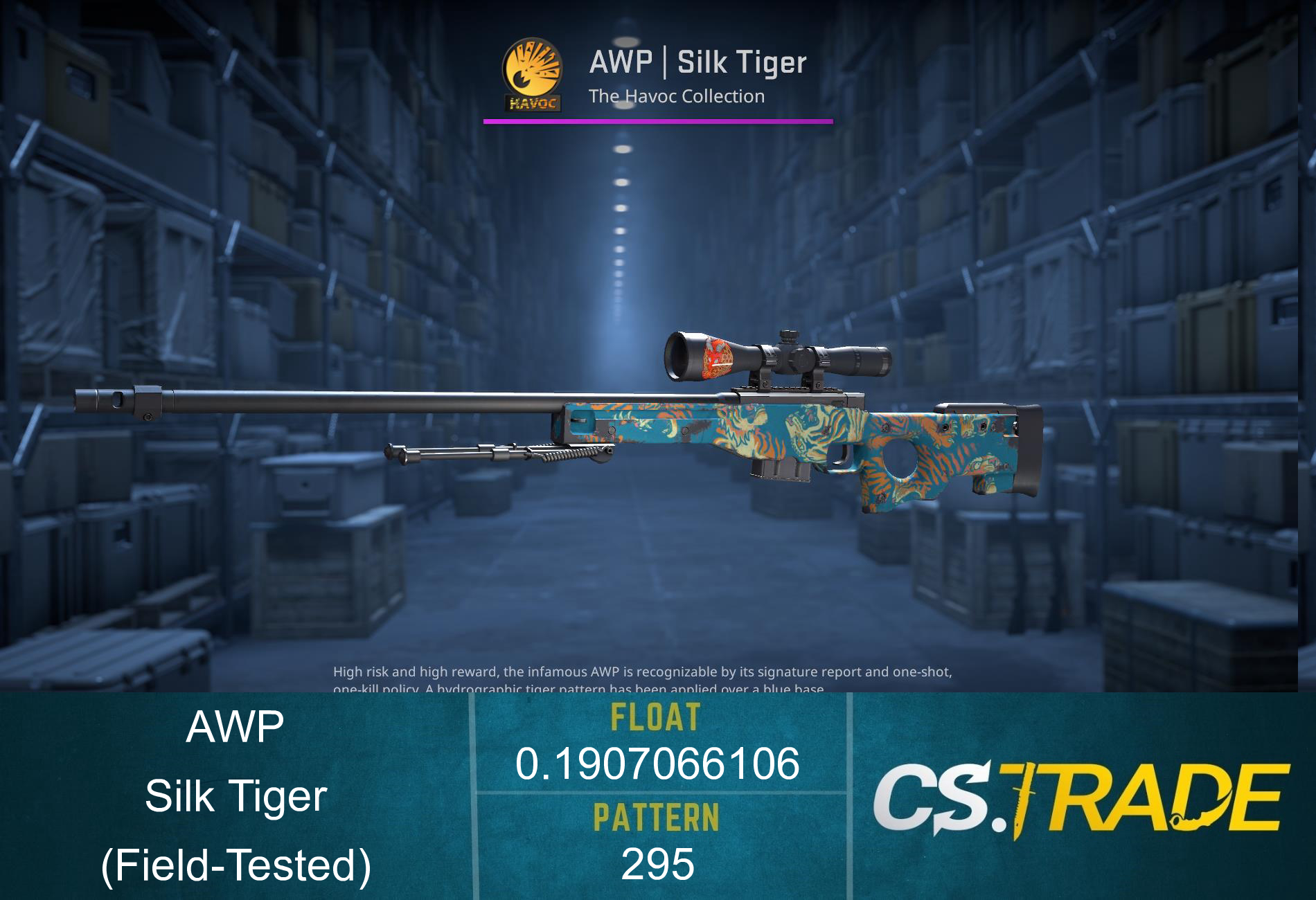 AWP | Silk Tiger (Field-Tested) Screenshot