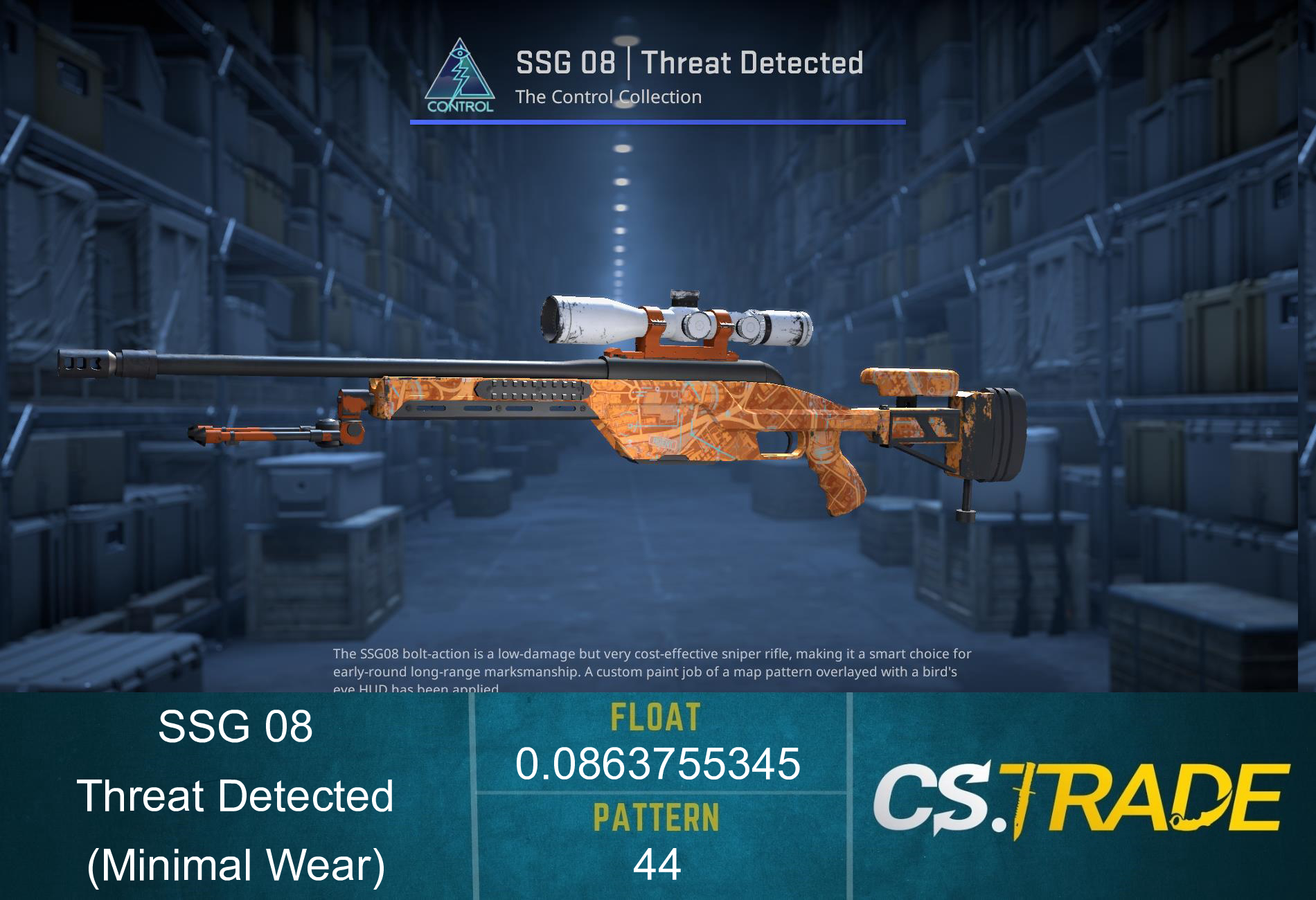 SSG 08 | Threat Detected (Minimal Wear) Screenshot