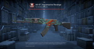 AK-47 | Aquamarine Revenge (Well-Worn) Screenshot