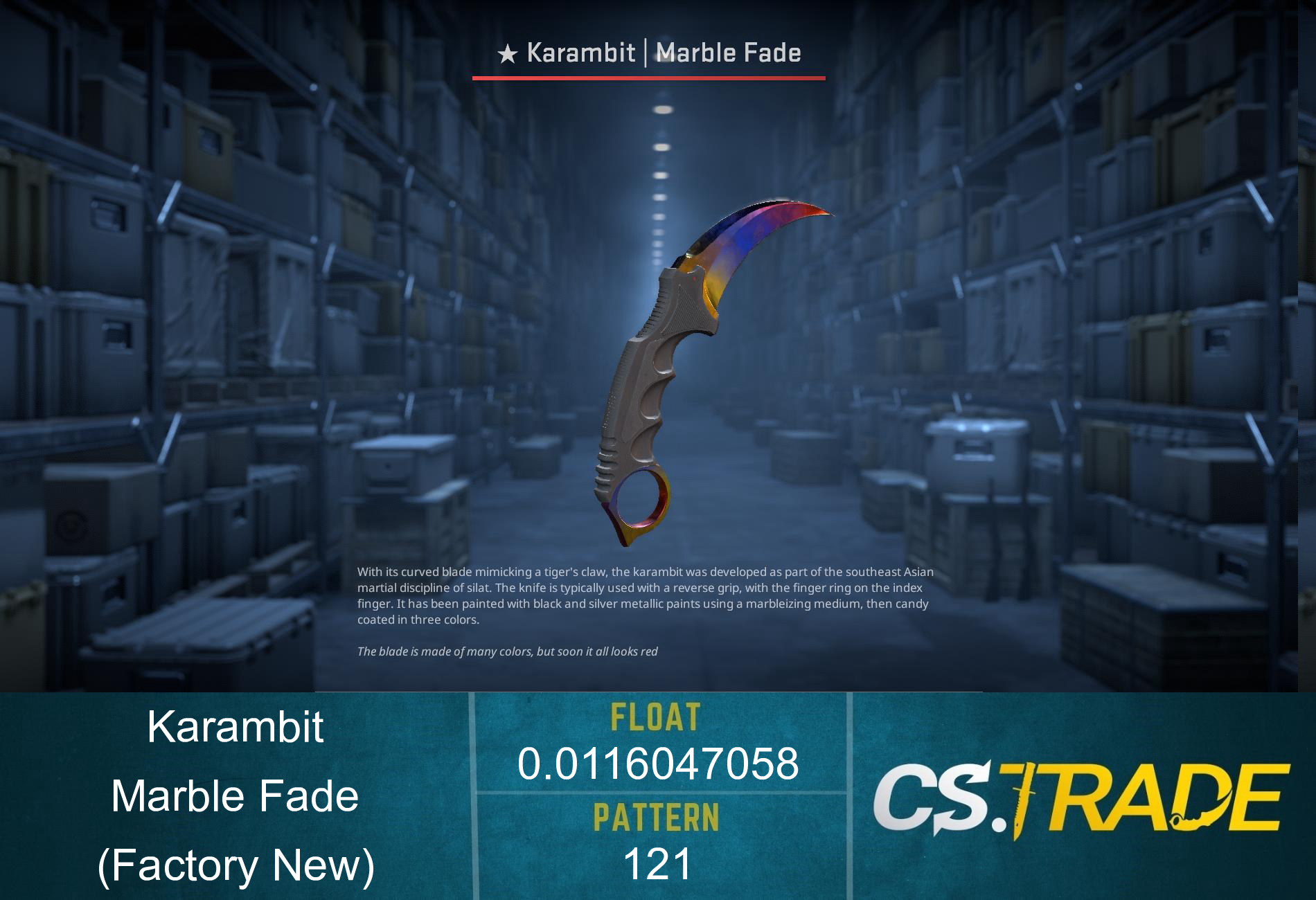 ★ Karambit | Marble Fade (Factory New) Screenshot