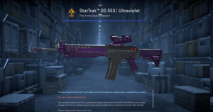 StatTrak™ SG 553 | Ultraviolet (Battle-Scarred) Screenshot
